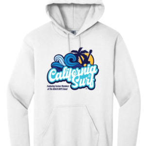 California Surf Band Fleece Hoodie - White